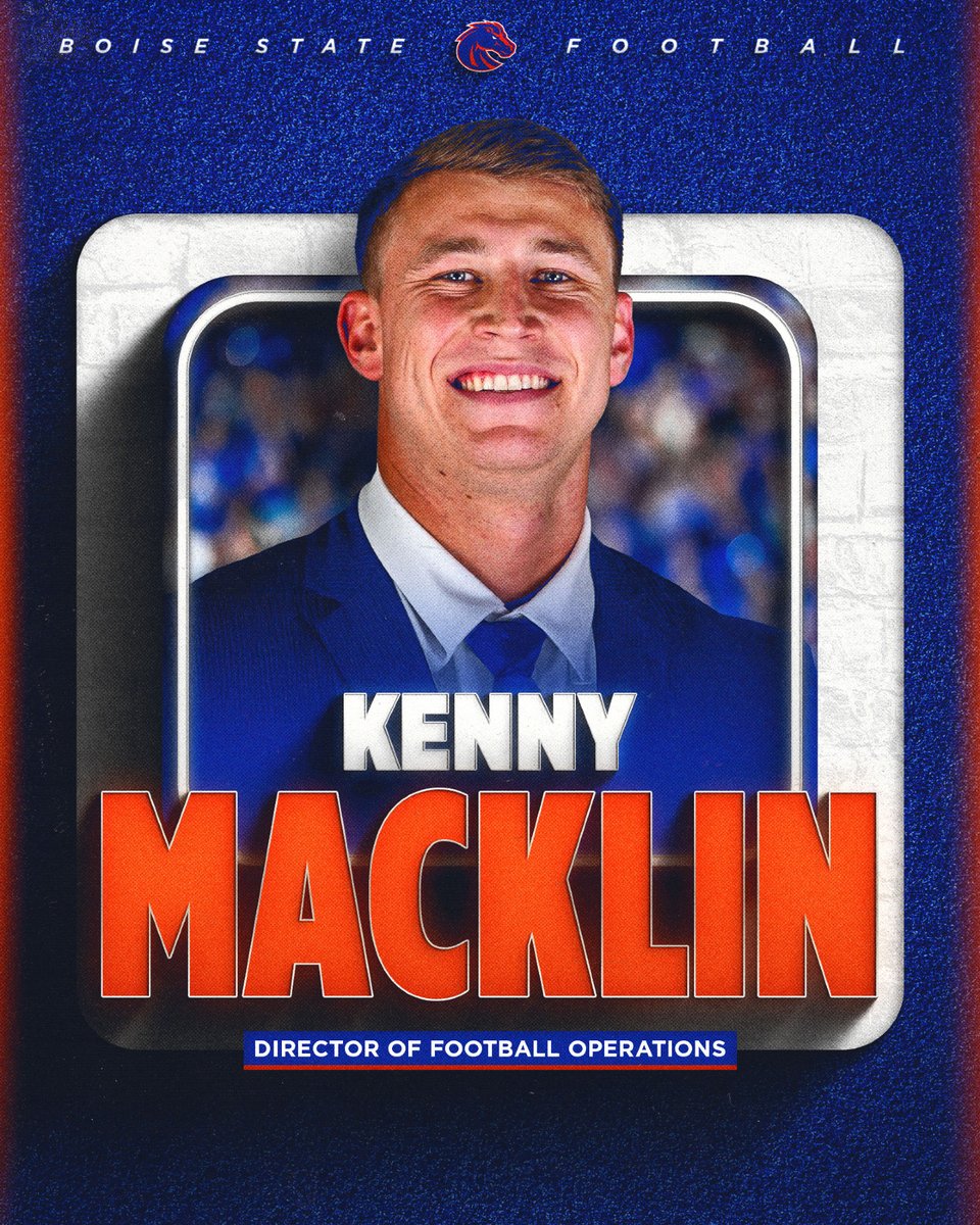 𝗞𝗲𝗻𝗻𝘆 𝗠𝗮𝗰𝗸𝗹𝗶𝗻 ➡️ Director of Football Operations 

#BleedBlue | #BuiltDifferent