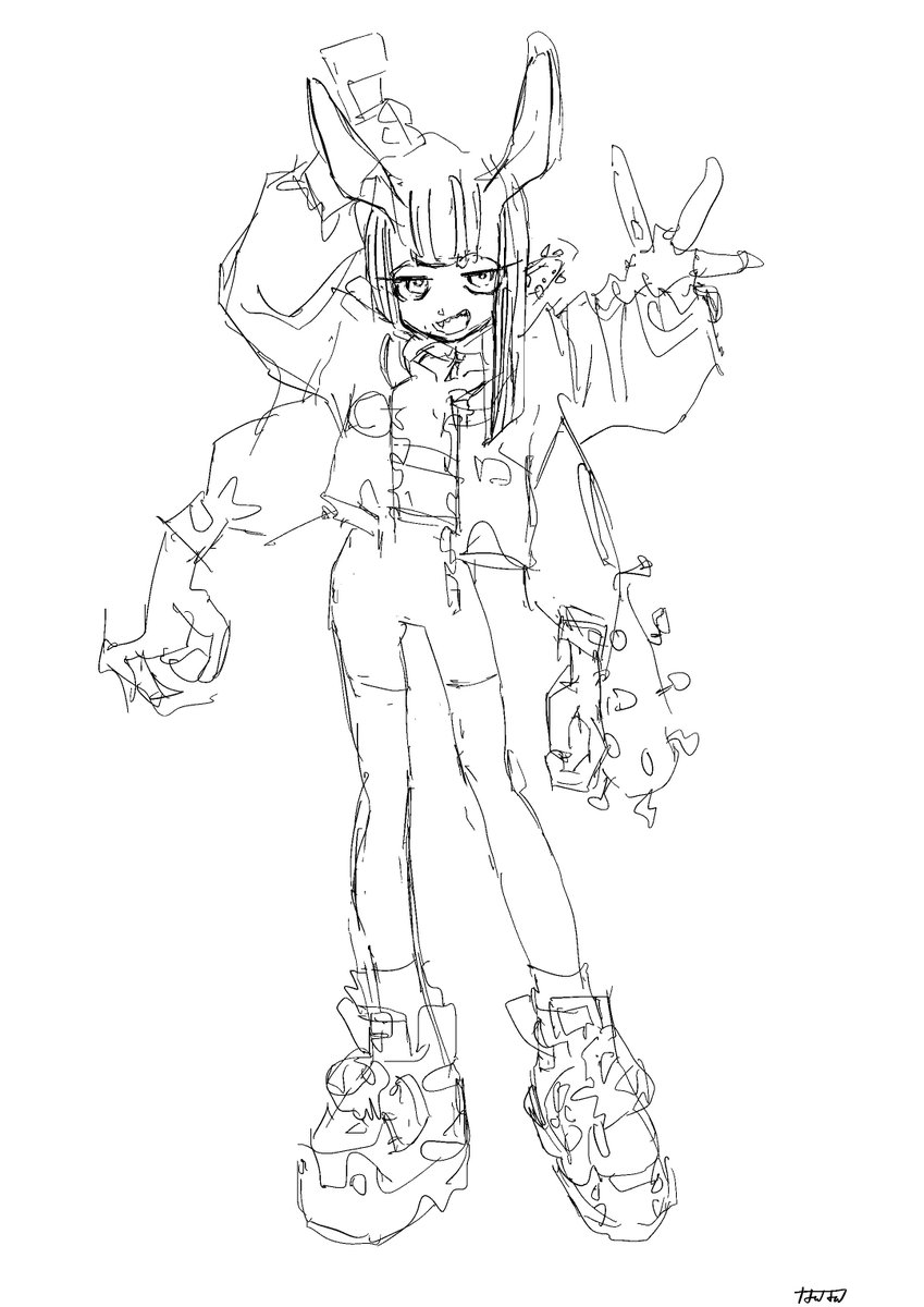 1468日目　模写　#ピギーワン