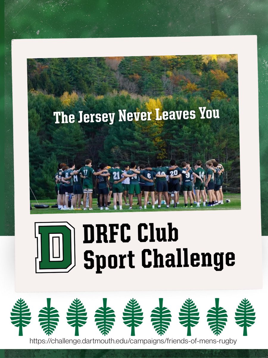 dartmouthrugby's tweet photo. The Club Sports Challenge has officially begun! From today til the 27th, the DRFC is asking all supporters to contribute what they can and help us reach our goal. To donate, visit https://t.co/UBCtSv16GB… https://t.co/74FibnsSbH