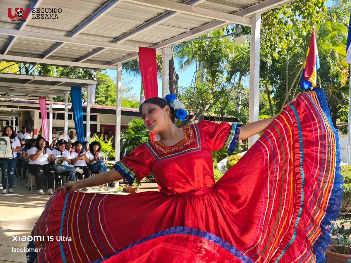 13JulioUNANMGA's tweet photo. En un ambiente de unidad revolucionaria y memoria histórica, la UV Segundo Lezama de la UNAN-Managua realizó una caminata, jornada cultural y colocación de flores en homenaje al destacado deportista, líder estudiantil y militante sandinista Marlon Zelaya Cruz. 
#SomosUNAN https://t.co/HZzu1uFRVG