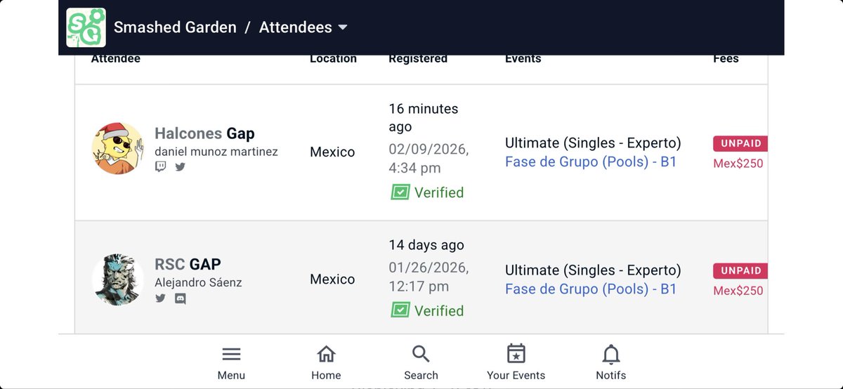 No puede ser, si de por si decir el nombre por micrófono esta medio complicado. 

Solo falta que Gab se inscriba.
