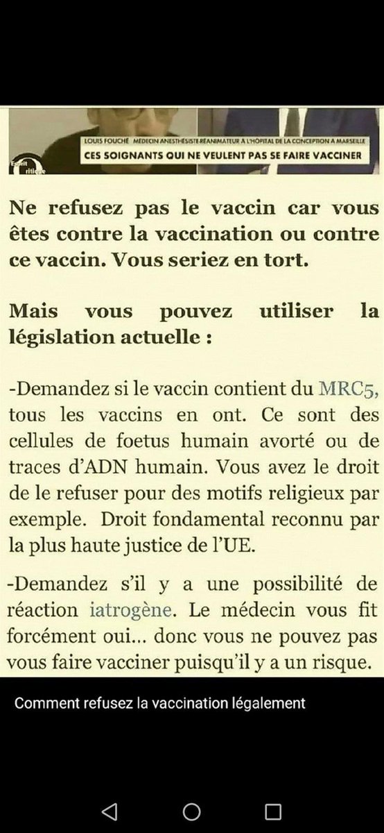 Parents, si vous voulez éviter les vaccins à vos enfants et à vous-même, lisez très attentivement ce message👇🏻