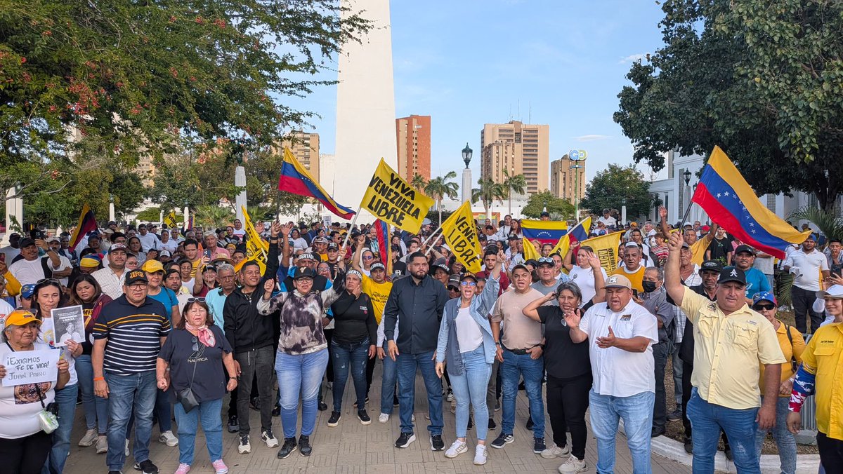 ZULIA | Cientos de marabinos se concentraron hoy a exigir fe de vida para Juan Pablo Guanipa y libertad para todos los presos políticos.