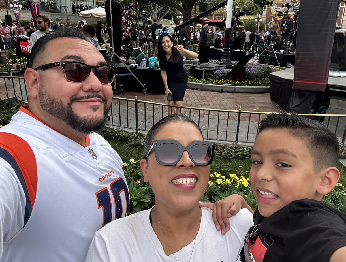 buckybronco's tweet photo. The highlight of the @ESPNNFL Super Bowl after party at Disney was @minakimes telling us it should’ve been Denver… She’s the real MVP 🤣😎 https://t.co/HIXf6IS9ip