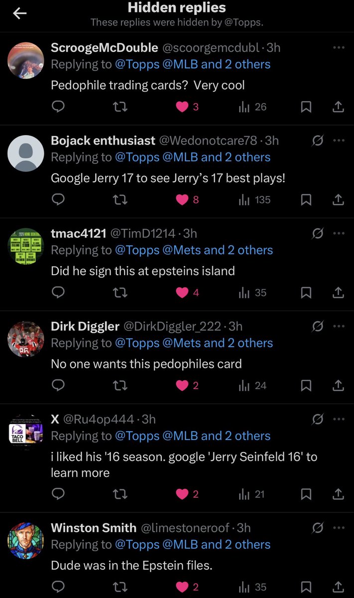 MetsIran's tweet photo. ??? @Topps #EpsteinFiles https://t.co/p04jsFb9eP