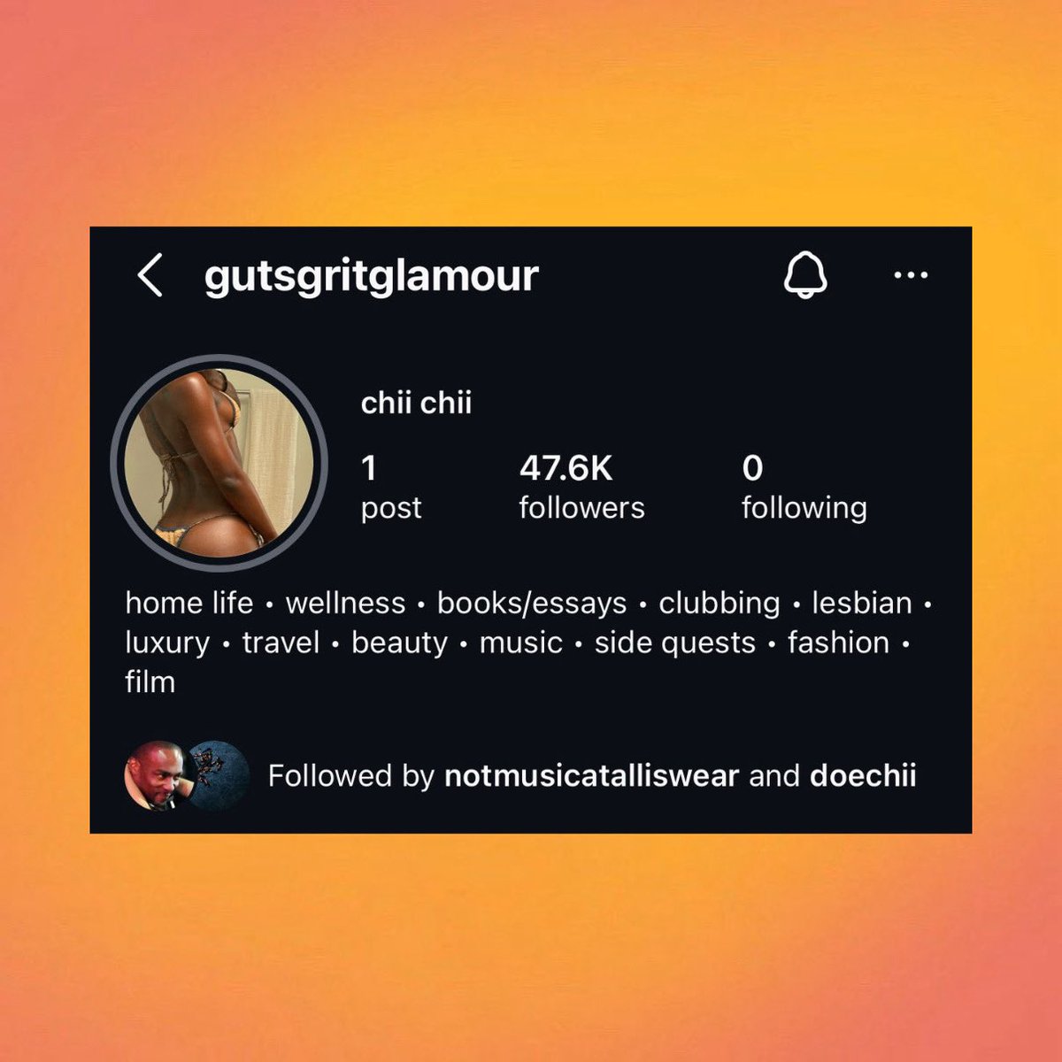 ThePopFlop's tweet photo. Doechii reveals in the bio of her new Instagram account that she’s a lesbian. https://t.co/YtYDcHpXH4