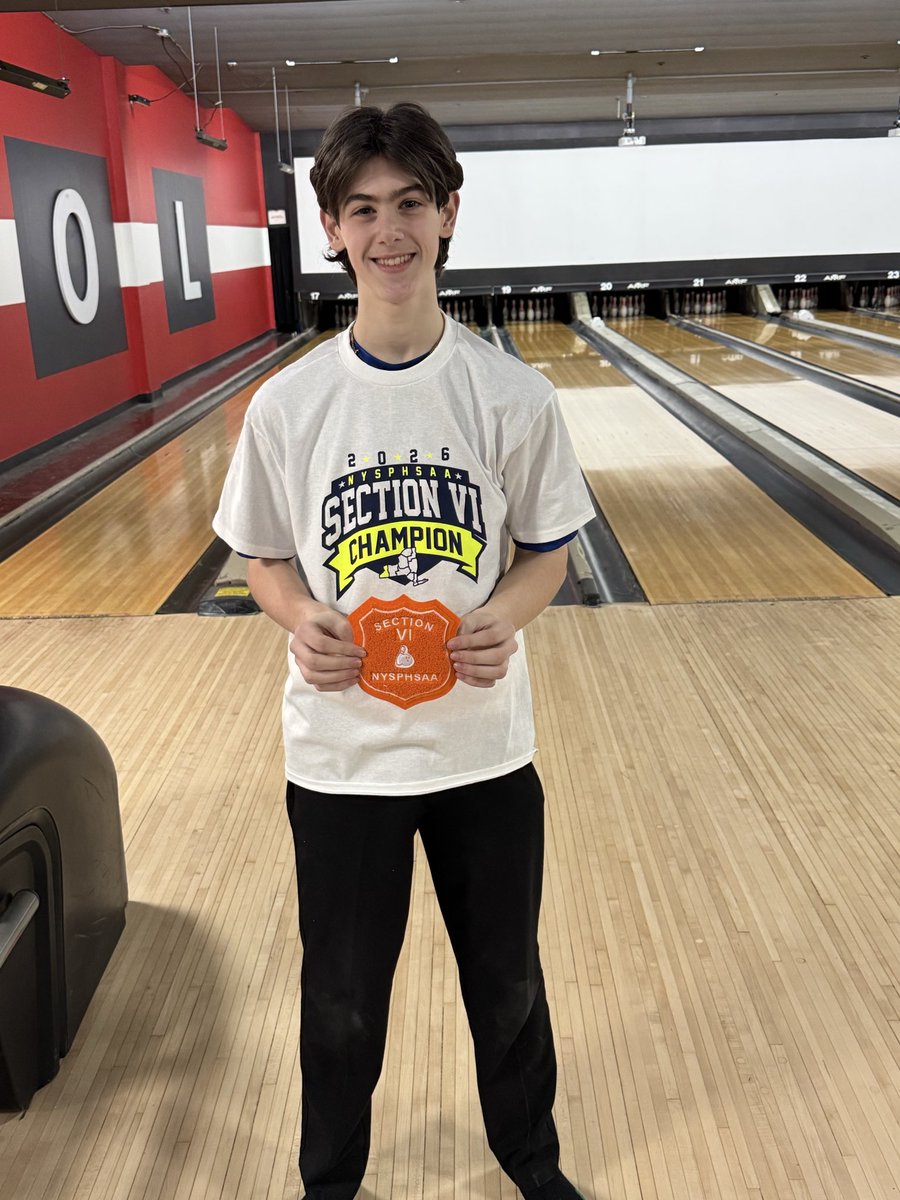 KenTonAthletics's tweet photo. Congratulations to Kenmore Boys Bowling on a strong postseason finish—3rd place in Division I at Sectionals.
Special recognition to Noah Burgio, who earned a spot on the All-Star Team, finishing 6th overall, and will represent Kenmore at the New York State Tournament on March 14. https://t.co/N97EpL6aZS
