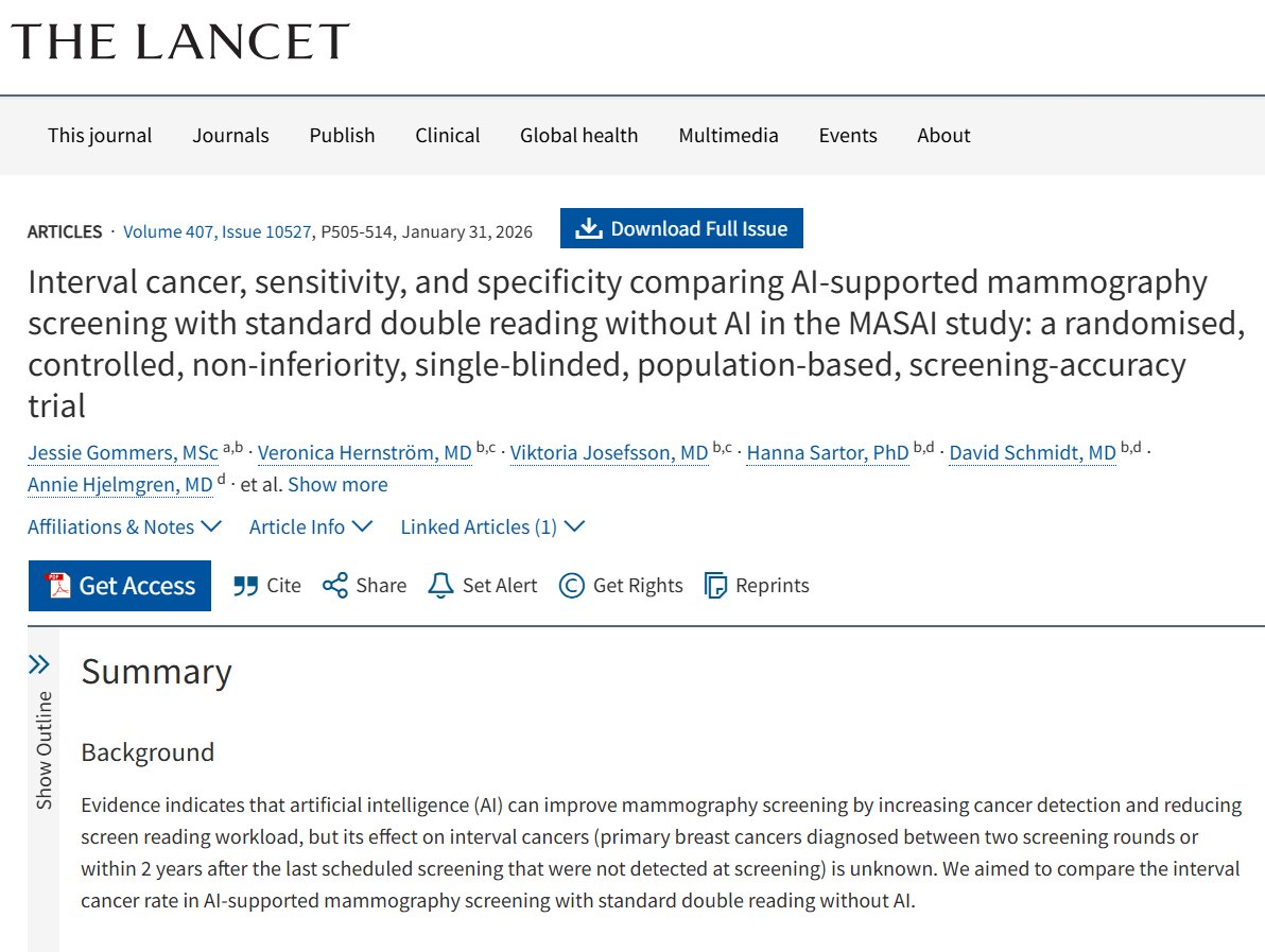 ¿Sabías que una mamografía puede dar "todo bien"… y aun así, al año aparecer cáncer?

Se llaman cánceres de intervalo porque son los que se escapan entre controles y suelen ser los más jodidos.

Una universidad sueca acaba de publicar el estudio más grande jamás hecho sobre