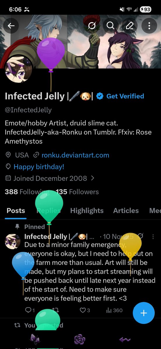 I've been ballooned!