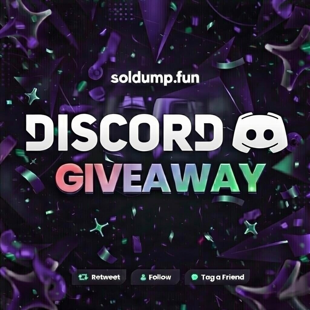 💰 Giving away $5000 In The Discord At 15k Members.

✅Follow <a href="/soldumpdotfun/">soldump</a>
✅join the discord- discord.gg/soldump