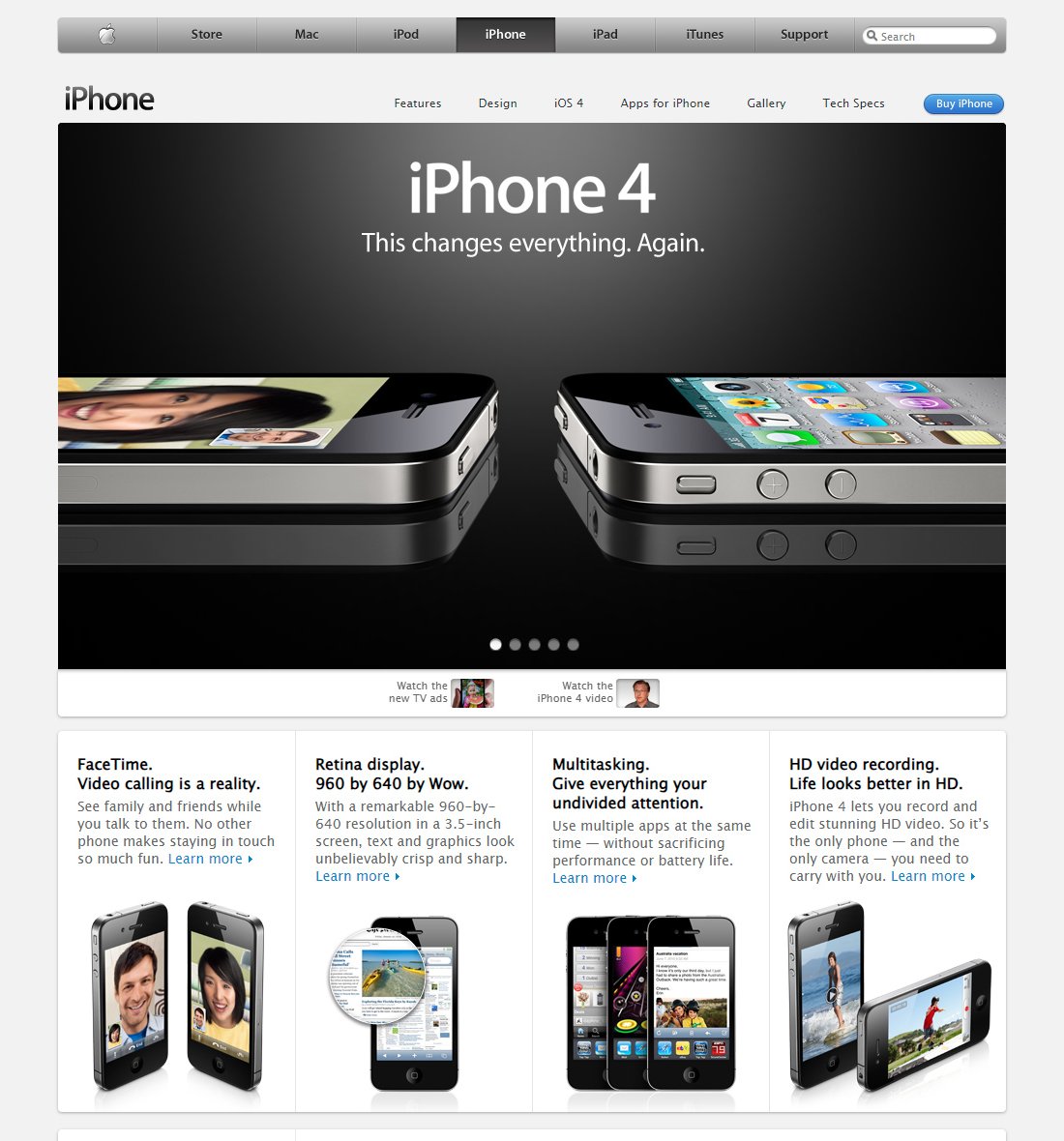 WebDesignMuseum's tweet photo. Apple iPhone 4 website in 2010

#WebDesignHistory https://t.co/mOJ0G2tlzH