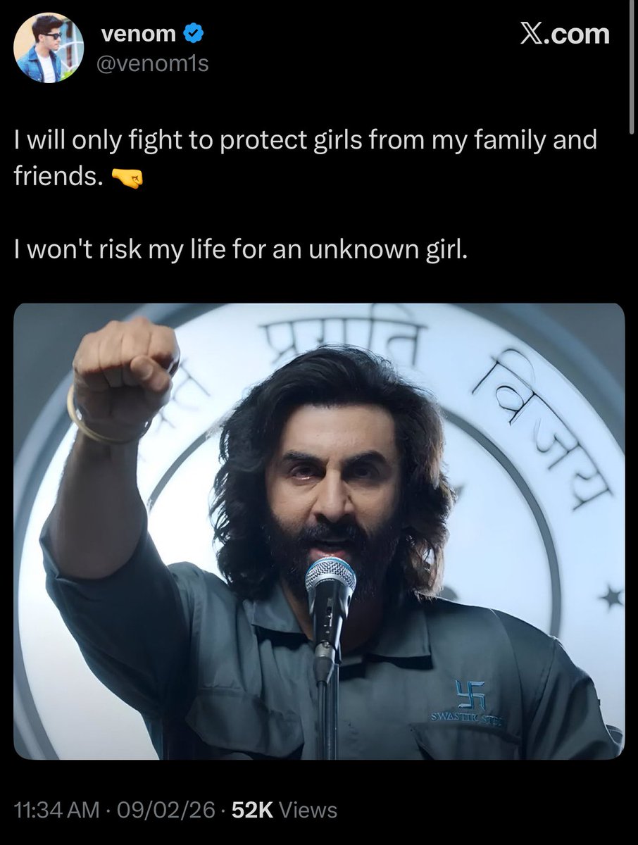 If even a misogynist like Venom believes the girls in his family need to be protected from his own family and friends, it really makes you wonder how vile they must be.

🤡🤡