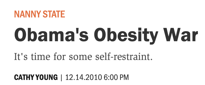 StatisticUrban's tweet image. Do you guys remember when the Obamas were warning about obesity and changing nutrition standards to try and help, and conservatives threw an utter fit about the "nanny state?" 

I remember.