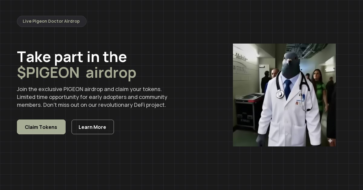 autosultan12's tweet photo. BREAKING: $PIGEON  DROP LIVE!
Exclusive drop only for early supporters
First come, first served — claim now before it's gone!

https://t.co/UnGbcXznkK https://t.co/SSs62uE2eh