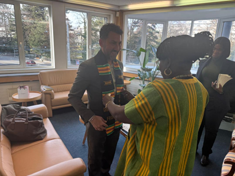 esiawuahrt's tweet photo. I met with Mr. Mehmet Yildirimli of Switzerland Global Enterprise to strengthen Ghana–Switzerland trade and investment cooperation.

The Embassy remains committed to coordinated partnerships, supporting investors, and promoting Ghana’s industrial opportunities. 🇬🇭🇨🇭

#Trade https://t.co/8oFWE5Fv1N