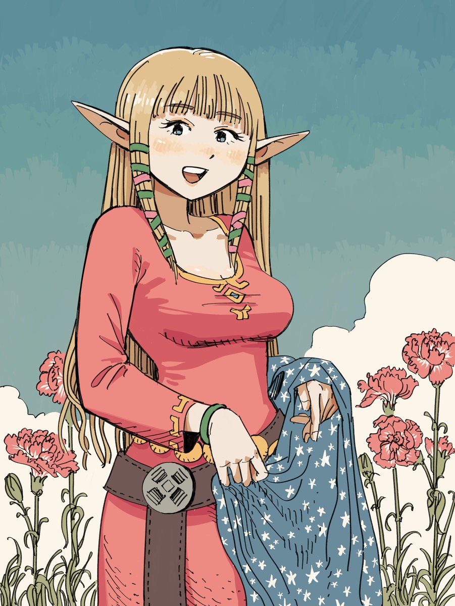 heytherenrds's tweet image. zelda among flowers