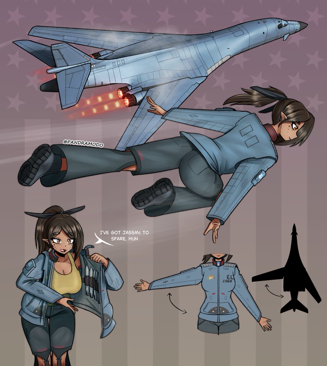 The fastest bomber of the west: B-1 waifu
