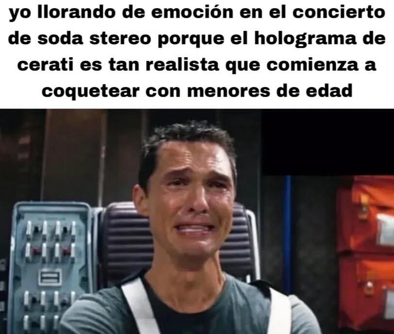 Em realidad lo que le gustaba a Cerati era mover las caderas de las menores.