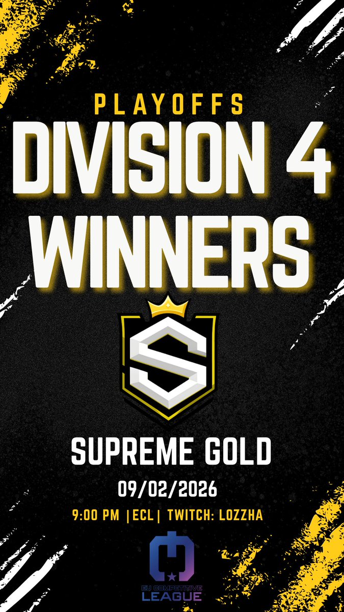 OUR BOYS IN GOLD DID IT!!! 

An entire season unbeaten 🏆  

Massive congratulations to <a href="/PMXL12/">Paulinho</a> <a href="/Itslimiiited/">Limited</a> <a href="/Mitch_cod98/">Mitch</a> <a href="/JulianSzn05/">JulianSZN</a>  (and <a href="/A_P0L_L0/">APOLLO</a> )

The MVT of the season!!! 🥇

Any challs? 

#GOLDENGAMES #SUPREMEWHENITMATTERS #STAYSUPREME