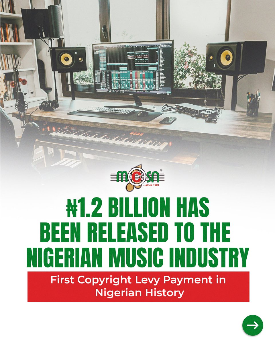 Musical Copyright Society Nigeria (MCSN) tweet media