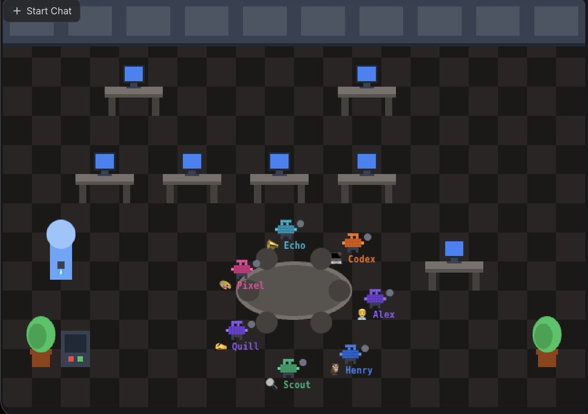 AlexFinn's tweet image. My AI agents now meet behind my back

2 times a day they have a standup and discuss my content performance from the last day. They also review what people are saying about my SaaS Creator Buddy on social media

They then come up with new ideas and either write scripts or code…