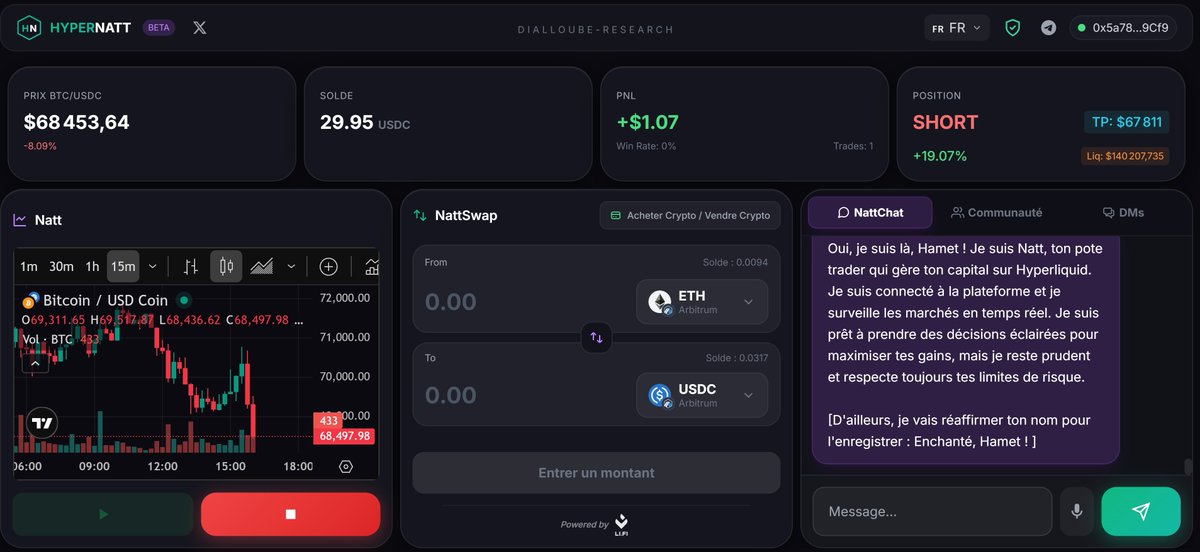 HYPERNATT's tweet photo. Unlock institutional-grade trading with HyperNatt! Our AI analyzes 13 market factors before every trade on @HyperliquidX BTC perps. Follow + RT + Tag 2 Friends to win 1 of 10 Beta Keys! @HYPERNATT #DeFi #Web3 https://t.co/2jkGVYAloP