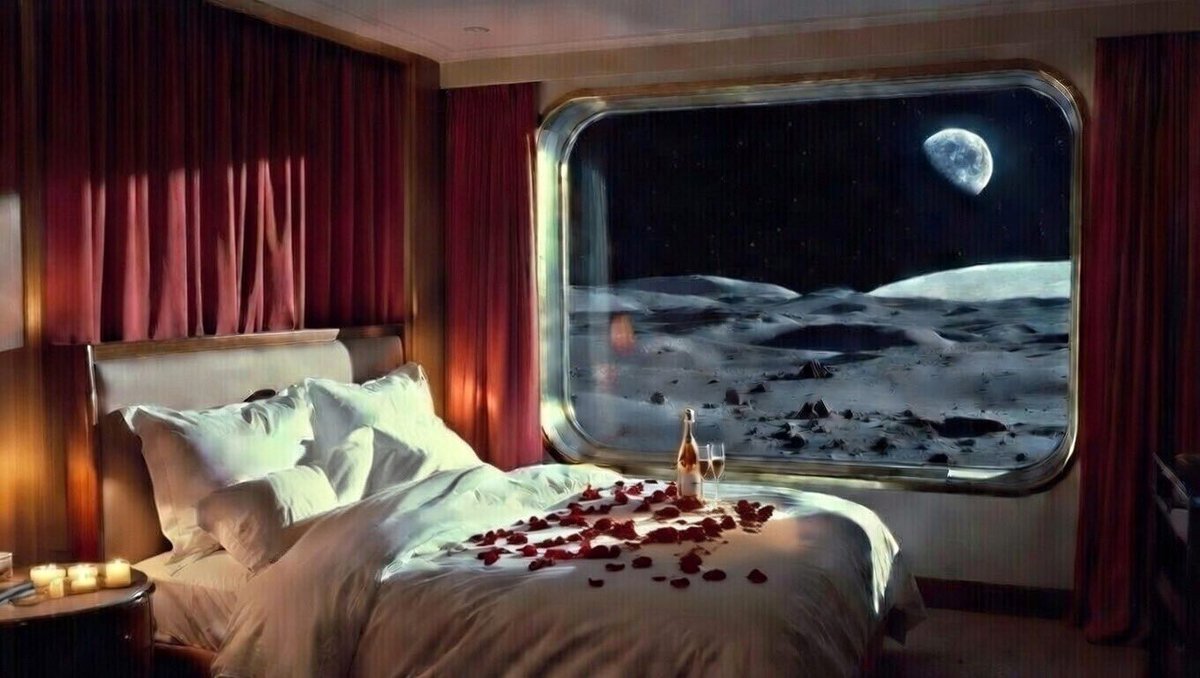 Hear me out… honeymoons on the actual Moon