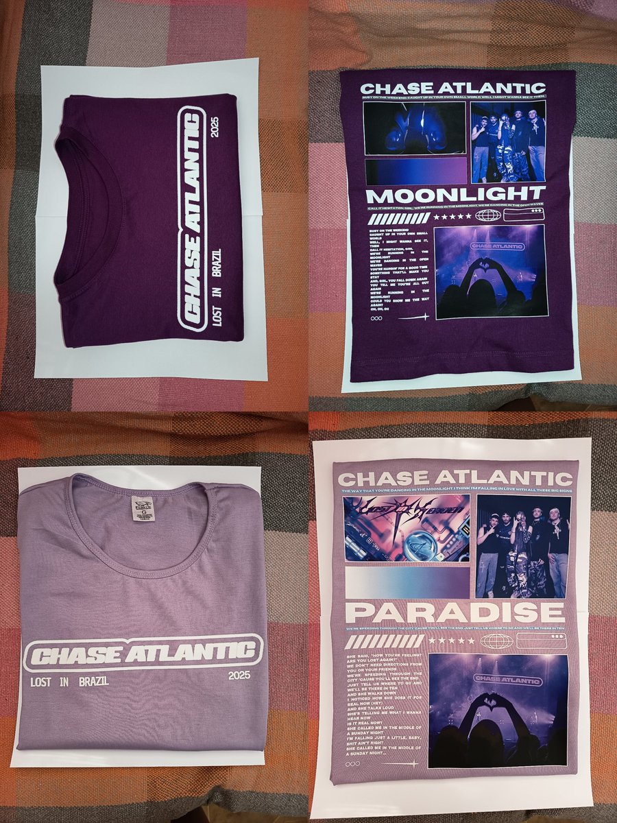 VennityStore's tweet photo. 💜| FEEDBACKS ↓

A adm não postou as blusas em outubro/novembro por um erro na conta mas aqui está os feedbacks das blusas do Chase Atlantic. Assim como eu, os clientes usaram as blusinhas nos shows do Chase aqui no Brasil. 💜

Os clientes amaram as blusas, os feedbacks foram super positivos e eu fiquei extremamente feliz em saber que todos amaram cada detalhe.

Todos esses feedbacks estão fixados nos destaques do Instagram da loja @/vennity.store 💜

#ChaseAtlantic #VennityStore