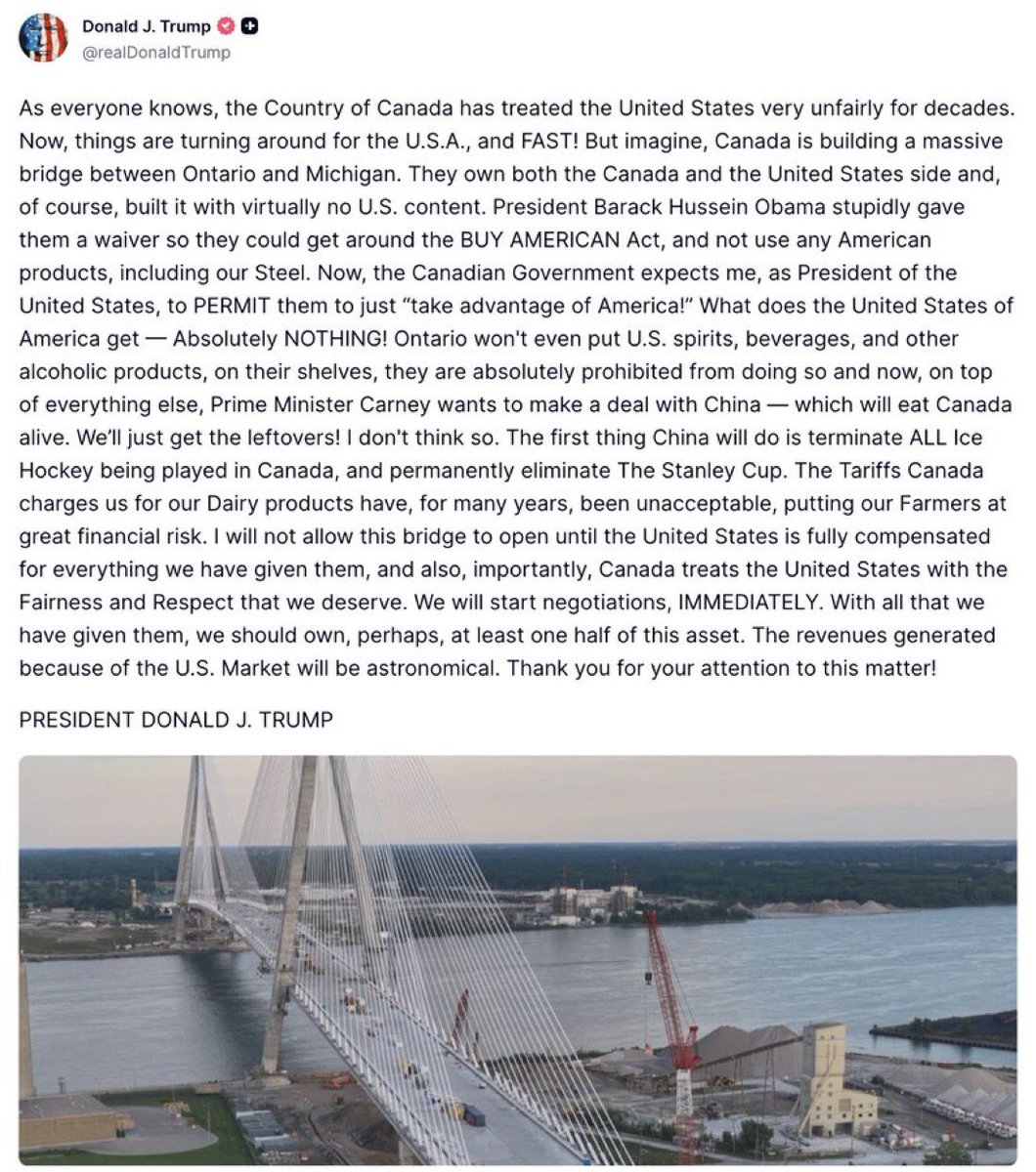 🚨 TRUMP ON CANADA 👇