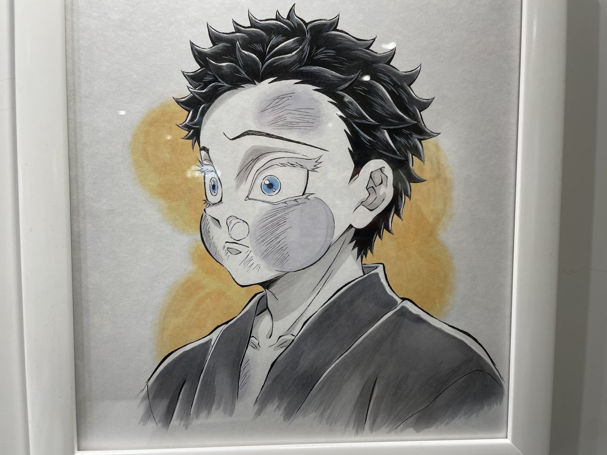 広間の色紙は幼少期の2人🥰