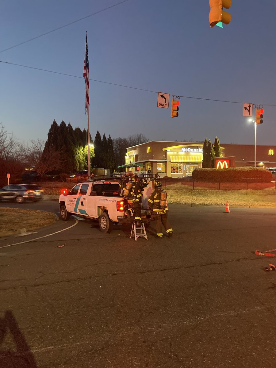 cityofwsfire's tweet image. INCIDENT ALERT - Haz Mat 1 responded to assist Kernersville FD on a LP tank leak. The leak has been mitigated. #InThisTogether #WSFire