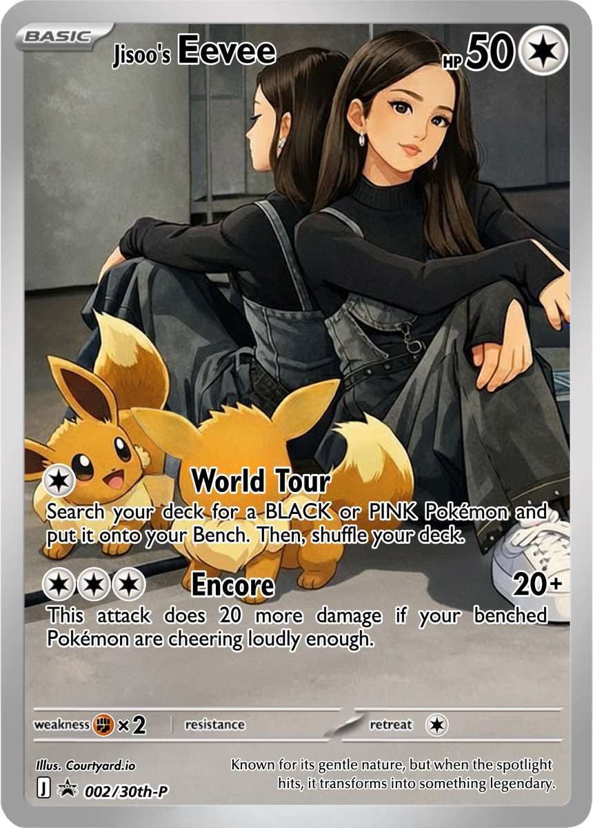 2/ Jisoo's Eevee 🦊