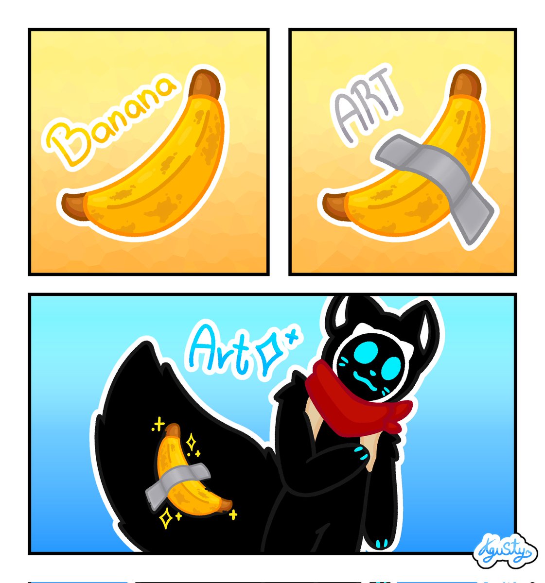 Agustycat's tweet photo. Banana Art 🍌 >:3
#banana #ComicArt https://t.co/987UIIe4TM