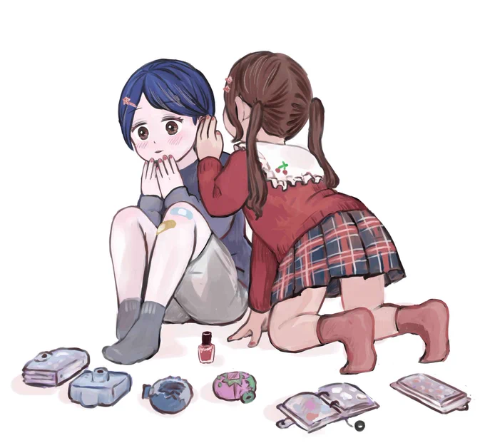 「ナイショだよ」 #創作百合