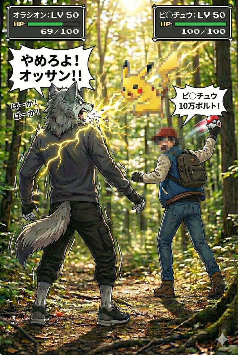 初対面でモ○スターボールを投げられるのもムリ！（ちなみにサ○シさん