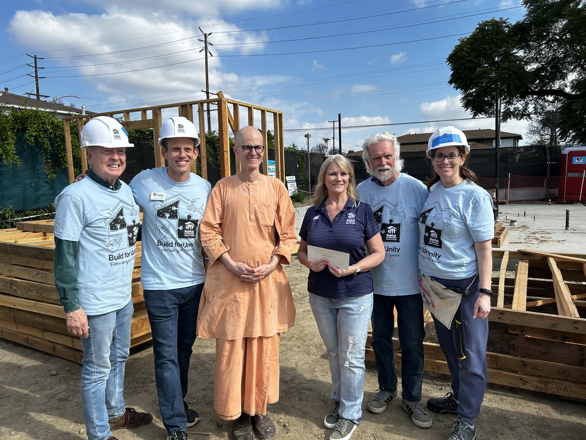 After a long illness I volunteered at a Habitat for Humanity building project in Long Beach last Friday and Saturday. It was an interfaith program and I’m on the left with representatives of Habitat and members of the Interreligious Council of Southern California (ICSOCAL).