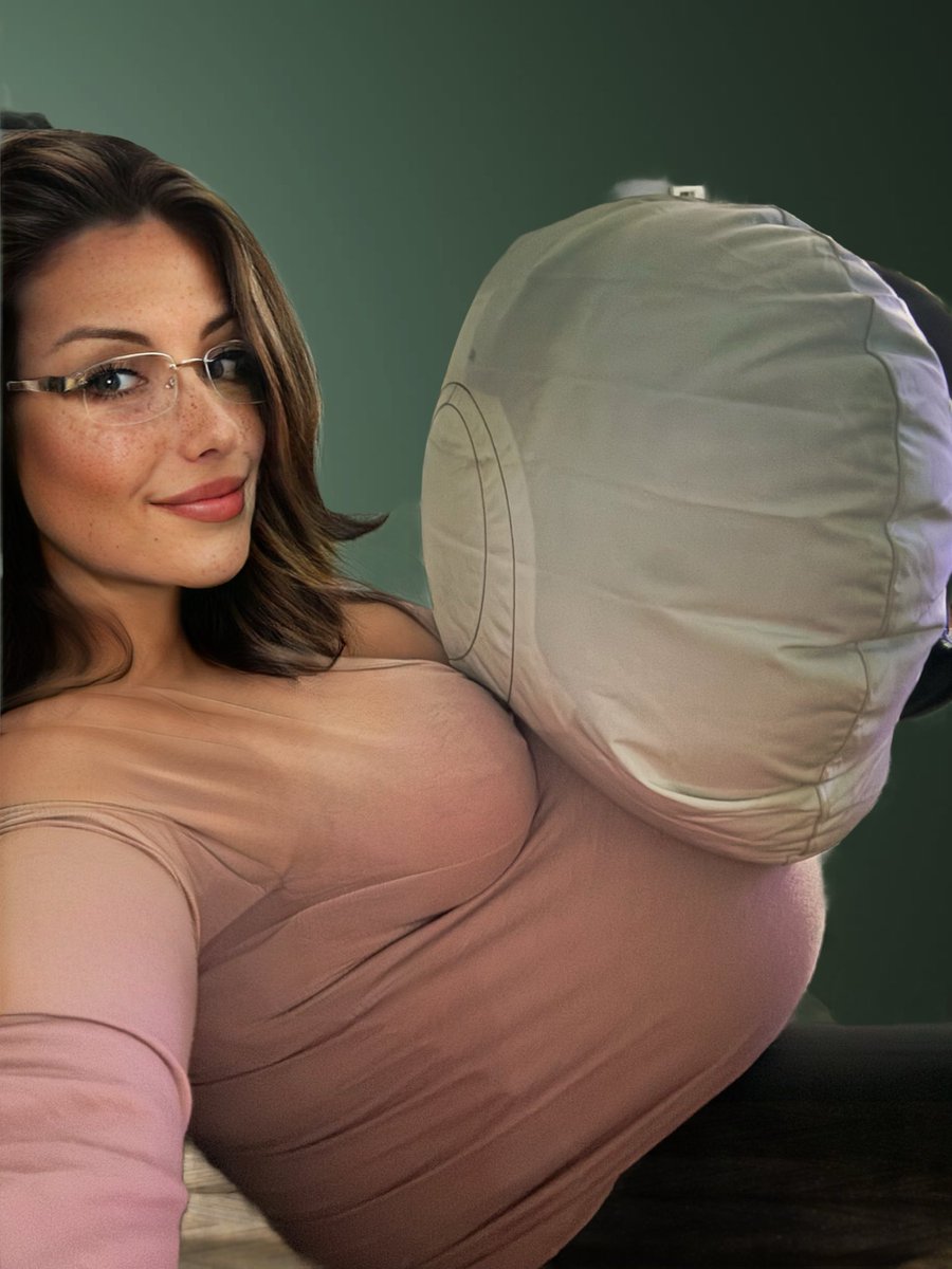 InflatedLove's tweet photo. @MaddieHugeBump It looks like I’m gonna need to get a new airbag. will you, that sexy belly, and those beautiful tits be my airbag for the time being? https://t.co/1DGe26fpWg
