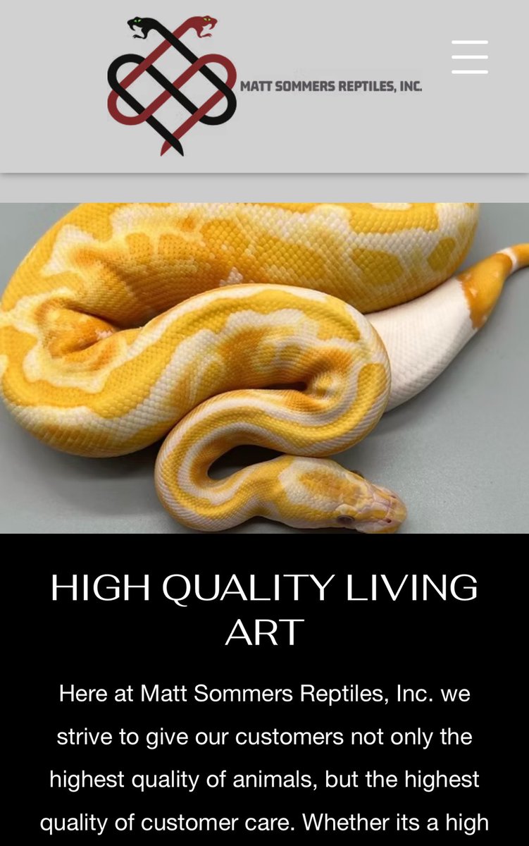 Meet CA- based Matt Sommers.

Matt finds it appropriate to message Jewish advocacy groups “F*ck you and all your rat k*kes”.

Matt works in the snake/reptile industry and is the owner of Matt Sommers Reptiles, Inc.