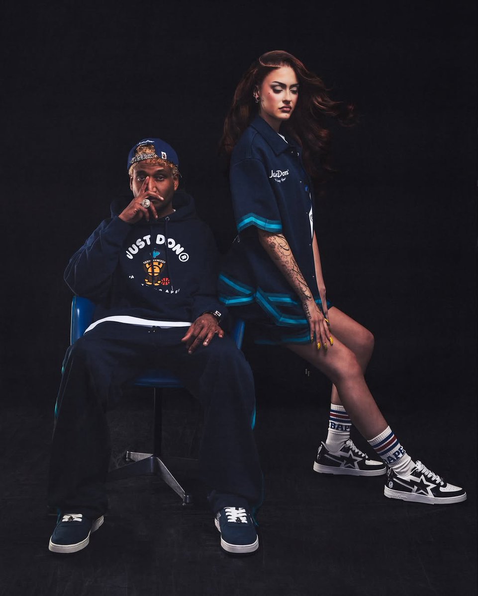 JustFreshKicks's tweet photo. Don C and Jorjiana for Just Don x BAPE

🗓️ February 12th https://t.co/WXhJogVII9