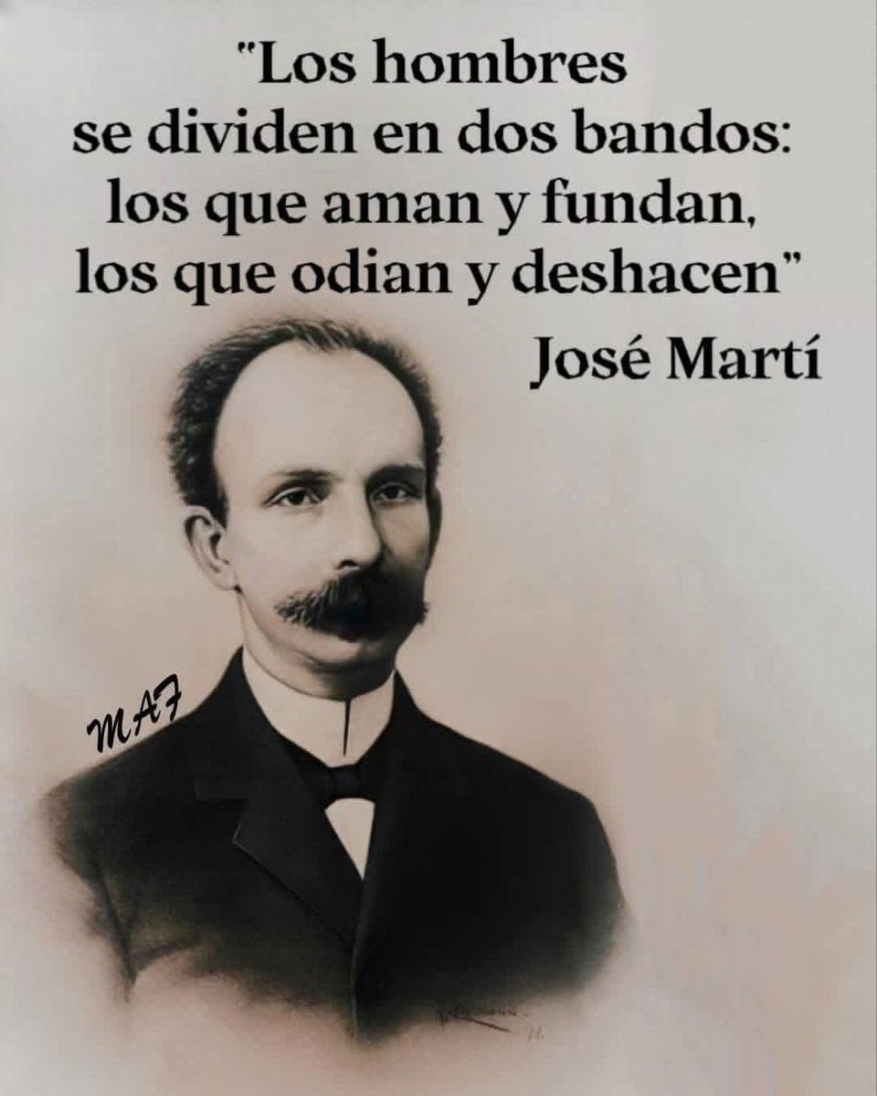 Yo soy de los que aman y fundan.