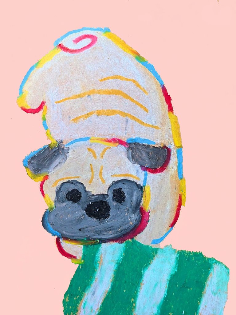 しわしわがかわいい
#パグのイラスト #犬のいる幸せ