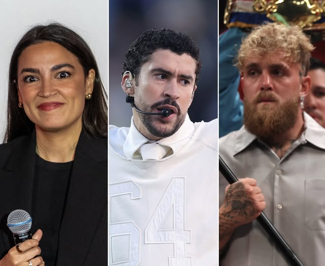 Alexandria Ocasio-Cortez called out Jake Paul for calling Bad Bunny a "fake American citizen" as the Super Bowl started.
"A 'fake American citizen?' Didn’t you MOVE to Puerto Rico to avoid paying your taxes while kids across America go hungry?  Meanwhile Benito actually funds low