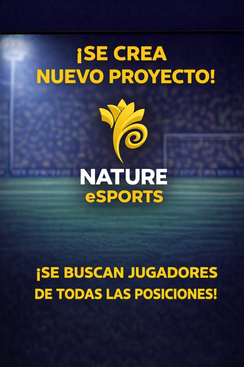 Seguimos buscando jugadores, estamos en periodo de pruebas.
A qué esperas!!!!
Abre a mí MD o a <a href="/Nature_eSports_/">Nature eSports</a>
<a href="/_chocolate3000/">AYUDAS FIFA CHOCO3K🐦</a> 
<a href="/AyudaInfoClubes/">AYUDA • INFO • 3️⃣0️⃣0️⃣0️⃣</a> 
#clubespro #EAFC26 #VPG