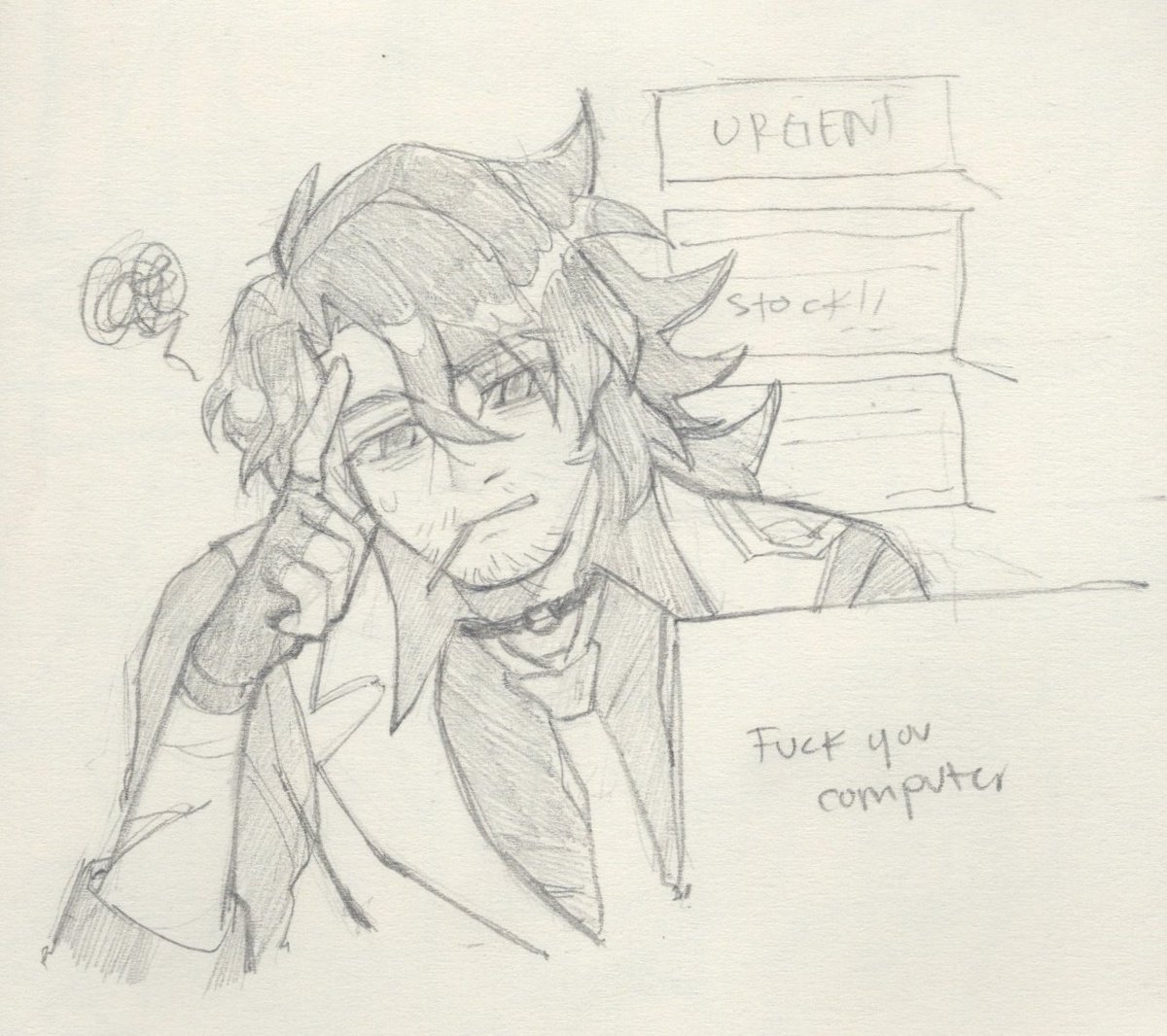 draw your favorite character with your problems: Gallagher as an overworked intern 

#Gallagher #hsr