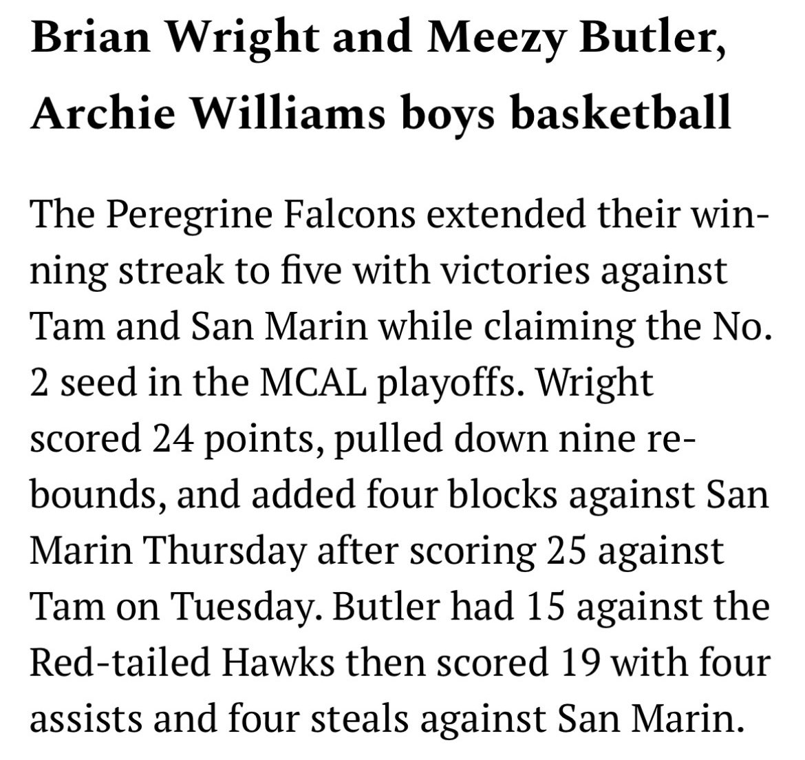 Archie Williams Falcons Basketball tweet media