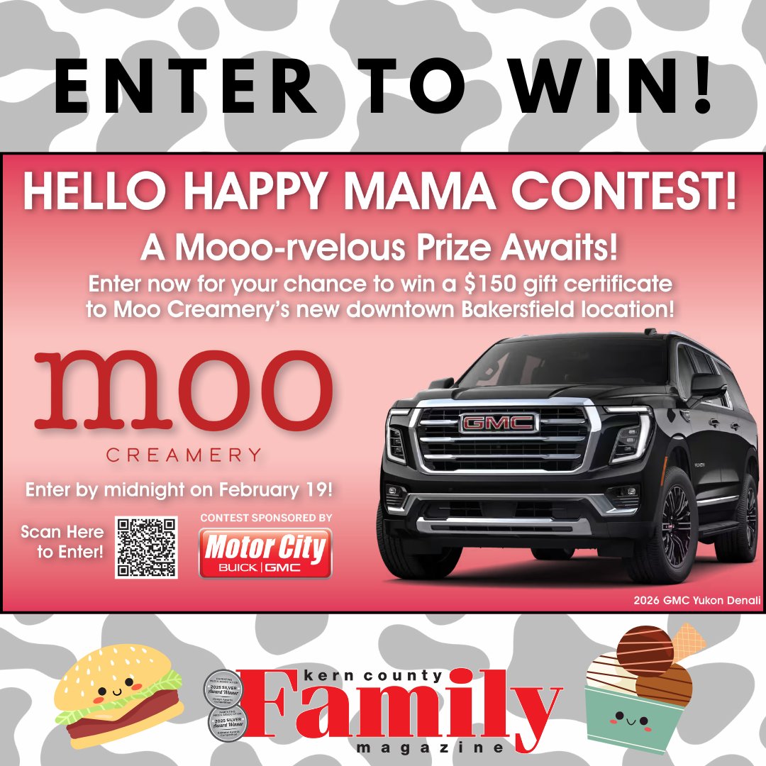 🍨 Big scoop alert! Enter for your chance to win a $150 gift certificate to Moo Creamery’s new downtown spot.

🔗Enter today for your chance to win!
kerncountyfamily.com/PublicArticle/…

#kerncountyfamilymagazine #kerncountyfamily #kerncounty #hellohappymamacontest #enternow #entertoday