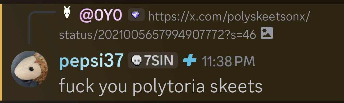 Polytoria Skeets but on X tweet media