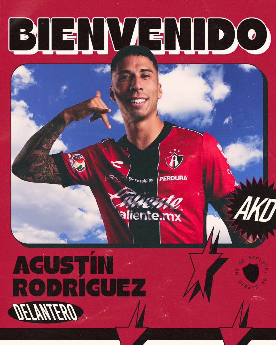 AtlasFC's tweet photo. ¡Agustín Rodríguez es Rojinegro! 🔴⚫️

El delantero se incorpora para sumar a la ofensiva de los Zorros 🦊

¡Bienvenido a tu nueva casa, Toro! 🐂

Toda la información ➡️ https://t.co/C8OIJVMbzd https://t.co/a7kLc5Ynrf