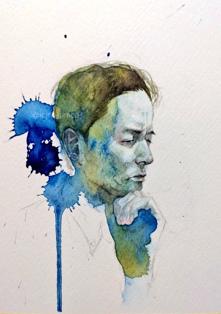 久しぶりに水彩絵の具を触りました。 3月7日(土)に駒テラスで行われる