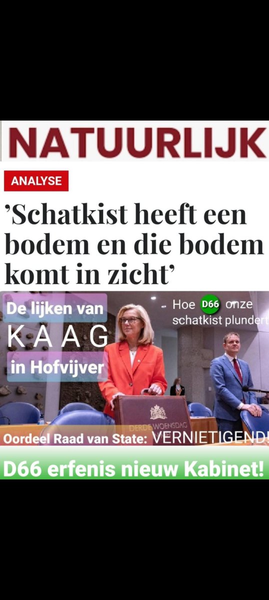 Met deze puinhoop van D66 mag je het land besturen 🙄